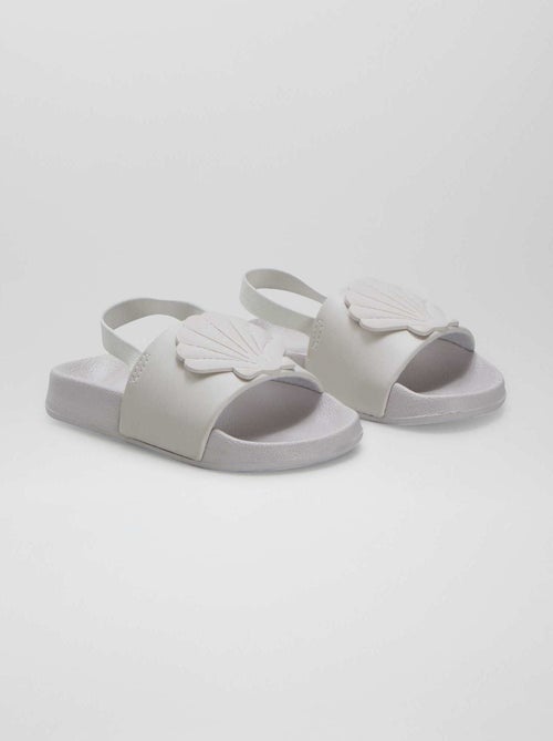 Strandslippers met schelpendetail - Kiabi