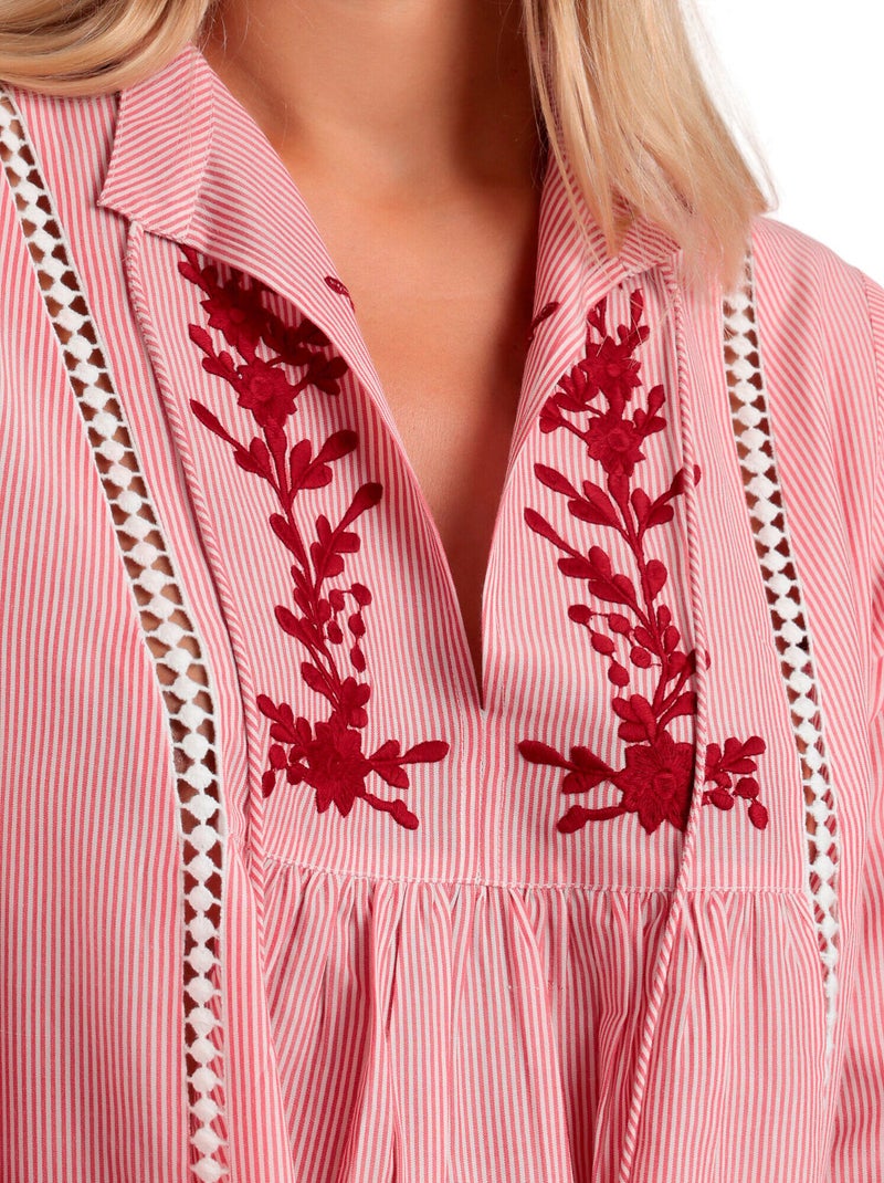 Strandtuniek sail time Rood - Kiabi