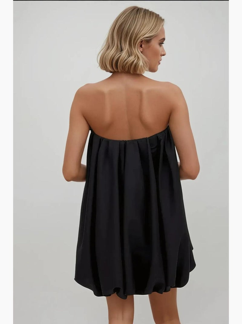 Strapless ballon mini-jurk hiccup Zwart - Kiabi