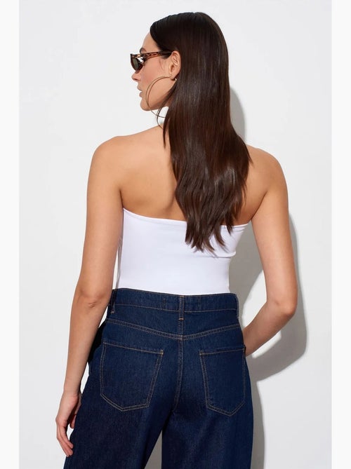 Strapless bodycon bandeau blouse dilvin - Kiabi