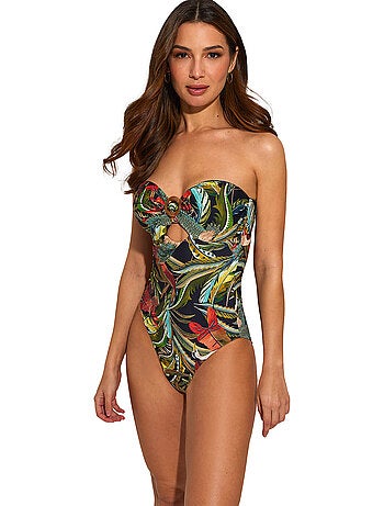 Strapless eendelig zwempak galapagos