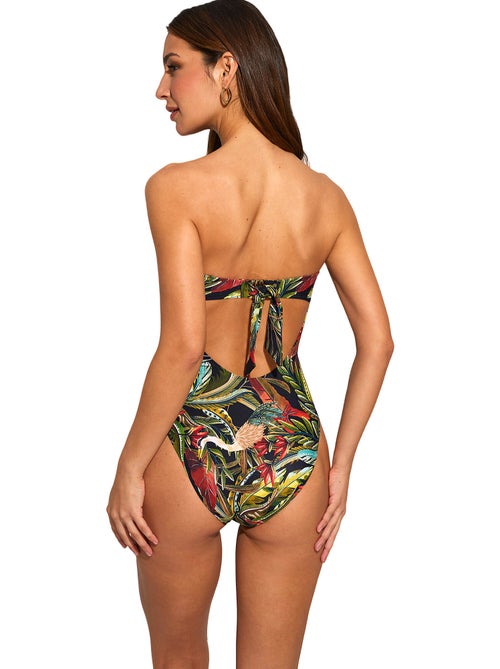 Strapless eendelig zwempak galapagos - Kiabi Strapless eendelig zwempak galapagos - Kiabi