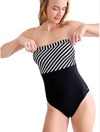 Strapless eendelig zwempak zonder beugel bondi beach