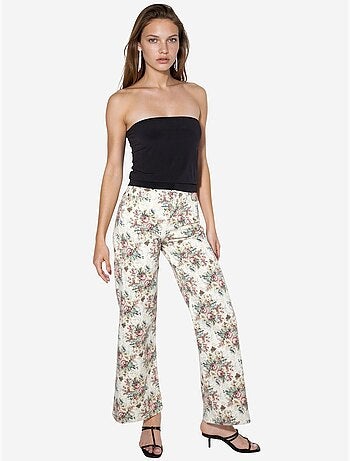 Strapless gebreid crop top busem