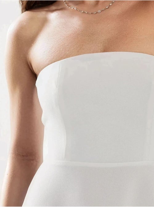 Strapless midi A-vorm jurk - Kiabi Strapless midi A-vorm jurk - Kiabi