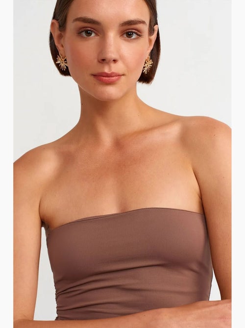 Straploze bodycon mini-jurk dilvin - Kiabi Straploze bodycon mini-jurk dilvin - Kiabi