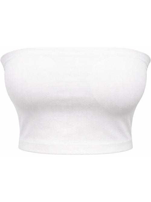 Straploze crop bandeaublouse mixray - Kiabi