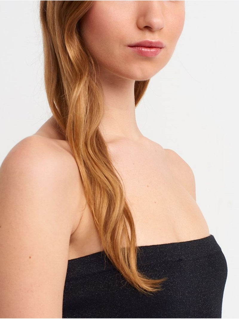 Straploze midi bodycon jurk dilvin Zwart - Kiabi