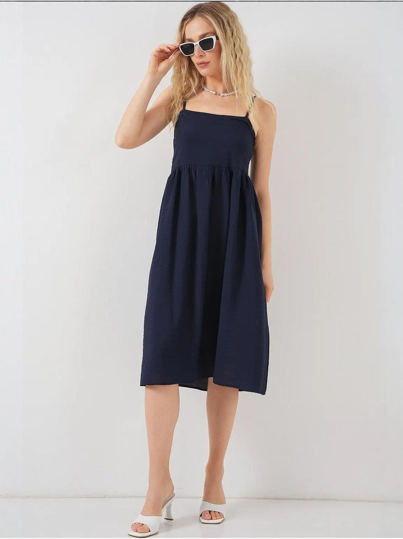 Strappy ayrobin-jurk bdart Marineblauw - Kiabi