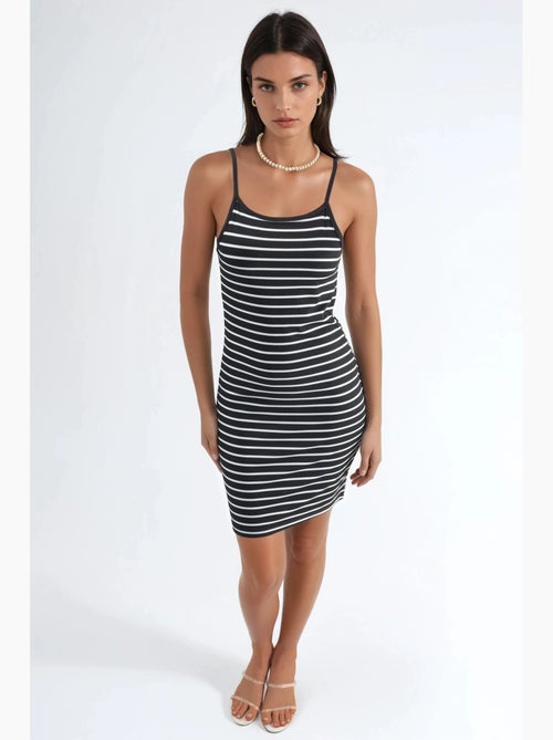 Strappy bodycon mini-jurk hiccup - Kiabi Strappy bodycon mini-jurk hiccup - Kiabi