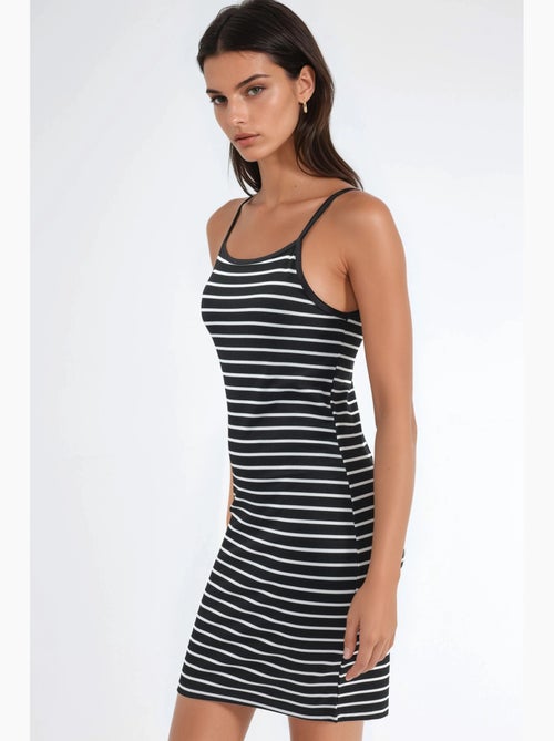 Strappy bodycon mini-jurk hiccup - Kiabi Strappy bodycon mini-jurk hiccup - Kiabi