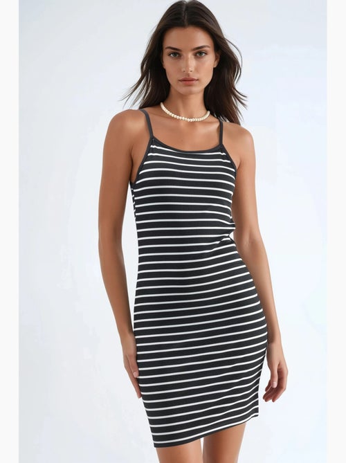 Strappy bodycon mini-jurk hiccup - Kiabi Strappy bodycon mini-jurk hiccup - Kiabi
