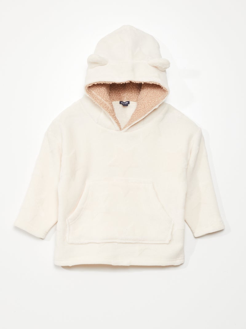 Streelzachte fleece sweater BIEGE - Kiabi