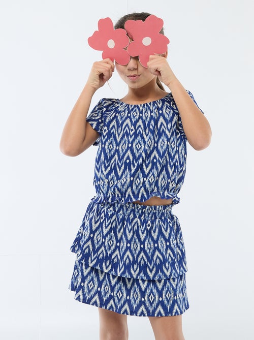 Stretch rok van jerseytricot - Kiabi