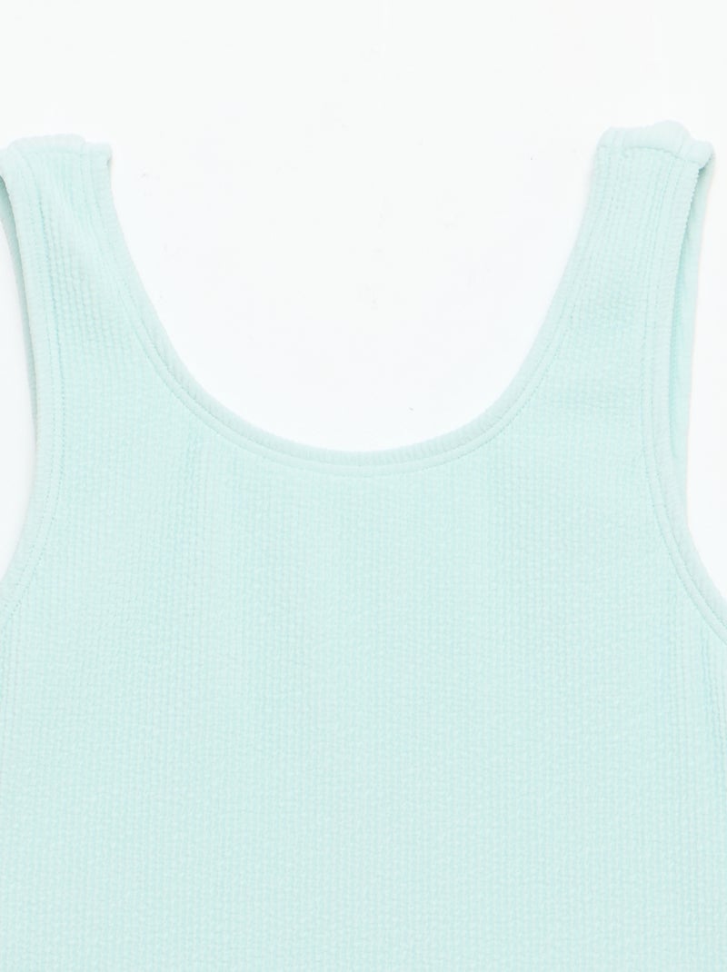 Stretch zwempak Blauw - Kiabi