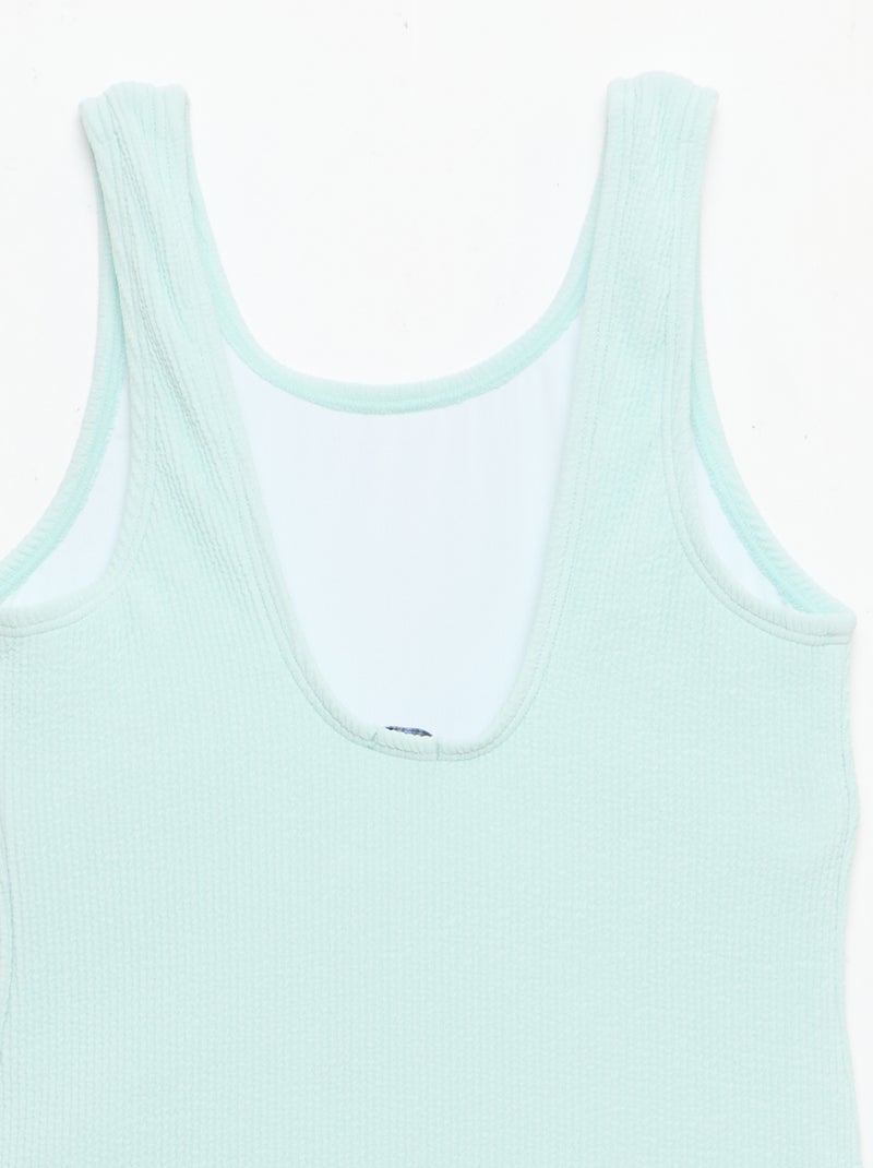 Stretch zwempak Blauw - Kiabi