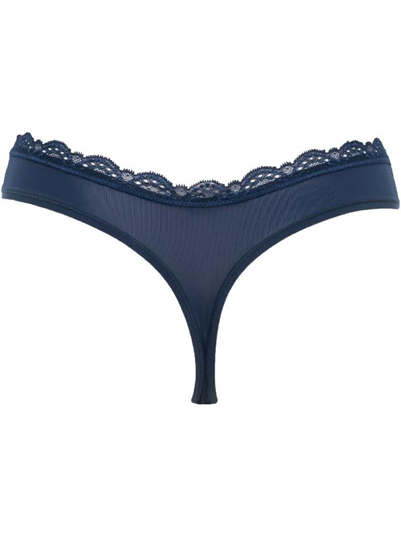 String Femme Calvin Klein Jeans Thong Bleu marine - Kiabi