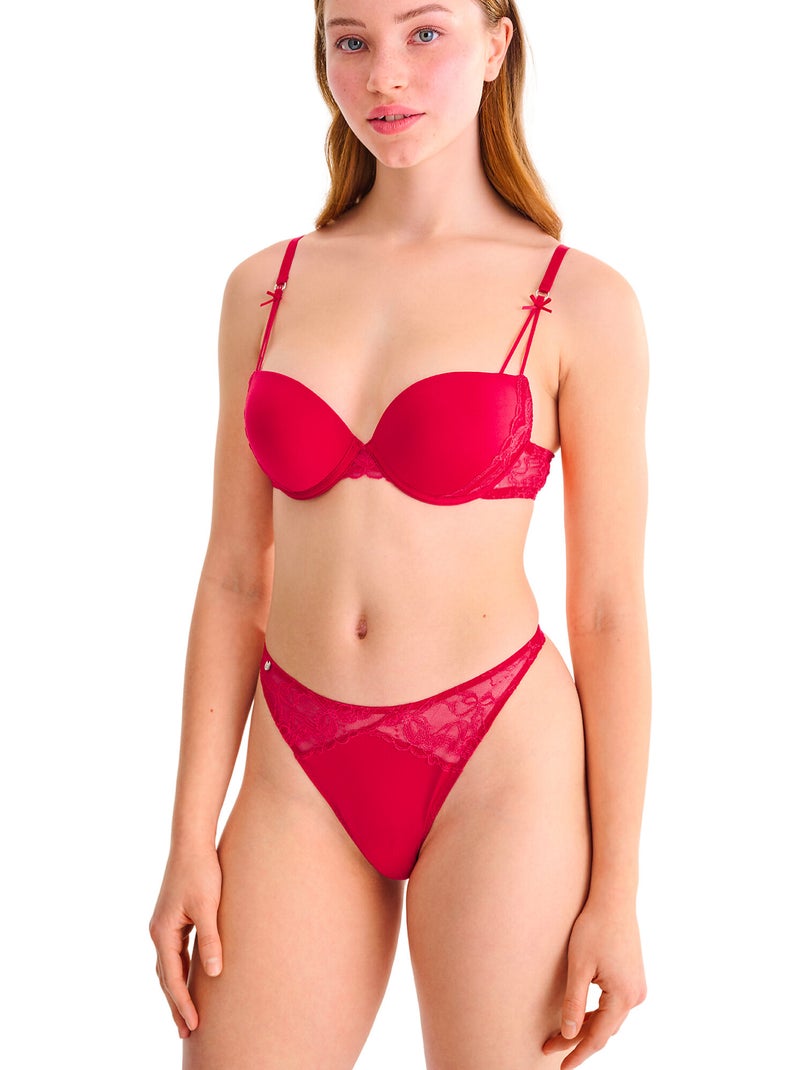 String ficelle sugarlace Rouge - Kiabi