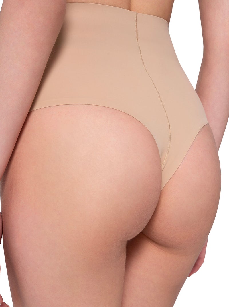 String met hoge taille sculpt Beige - Kiabi