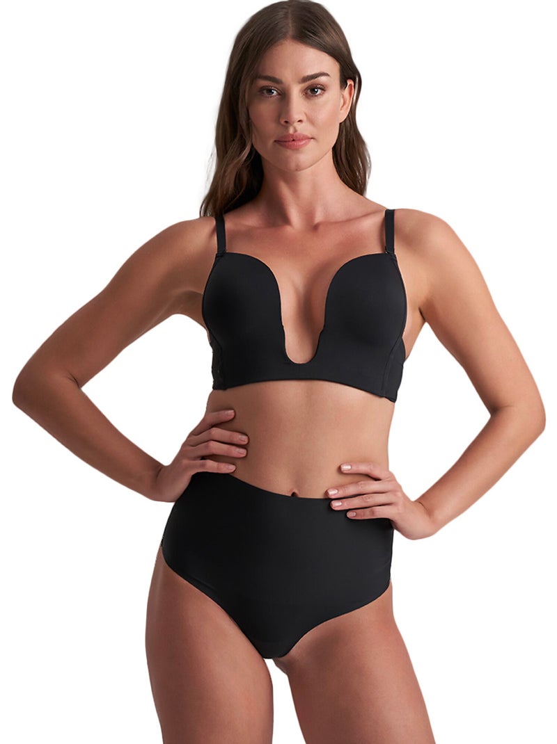 String shapewear taille haute gainée Noir - Kiabi