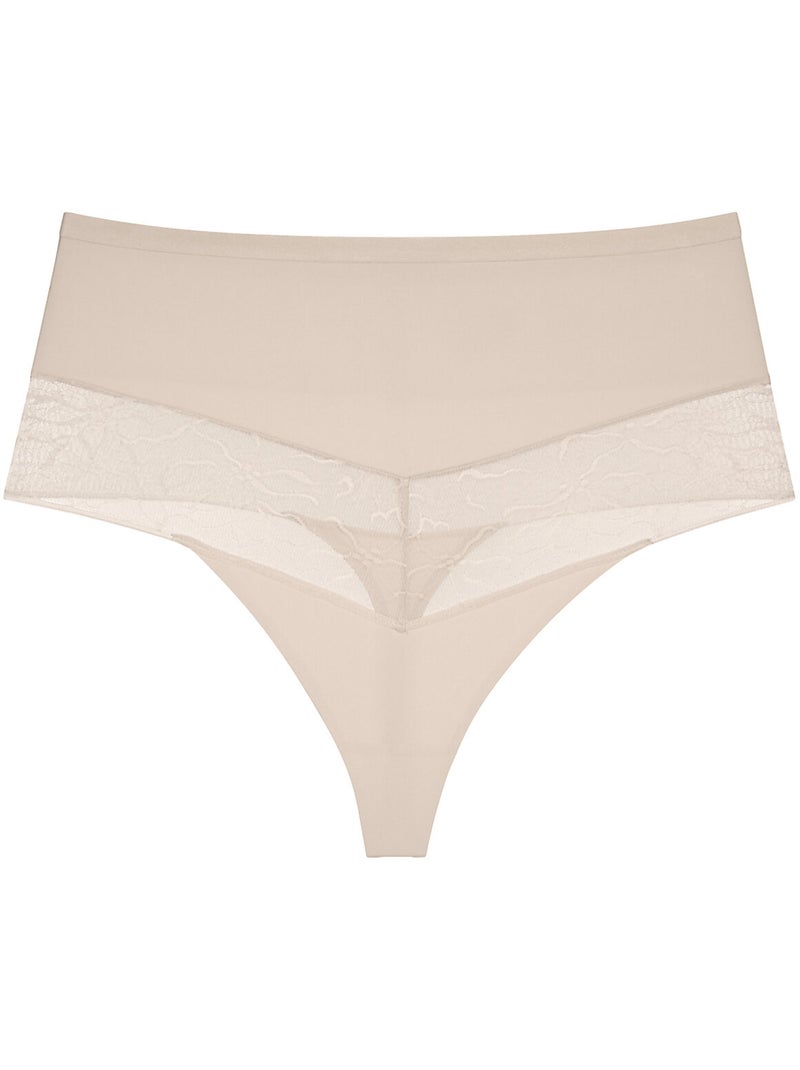 String taille haute comfort contour Beige - Kiabi