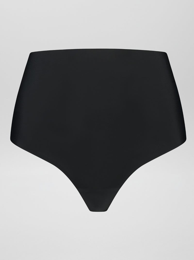 String taille haute gainant noir - Kiabi