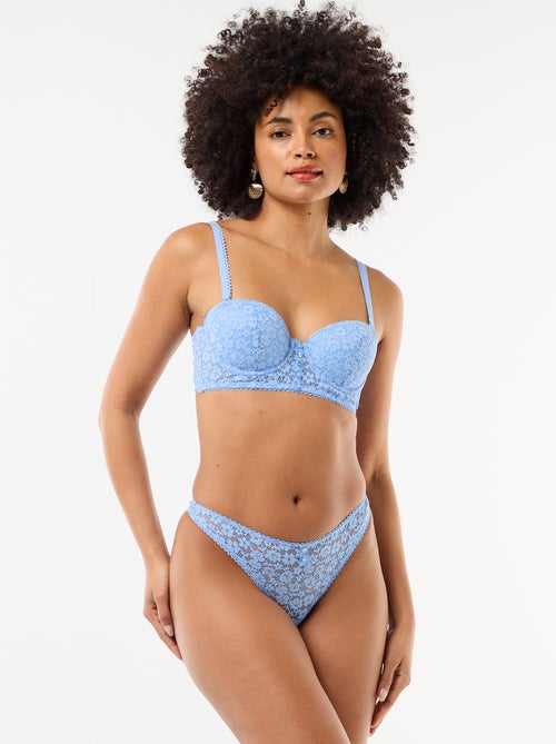 String van transparant kant met contrasterende randen - Kiabi