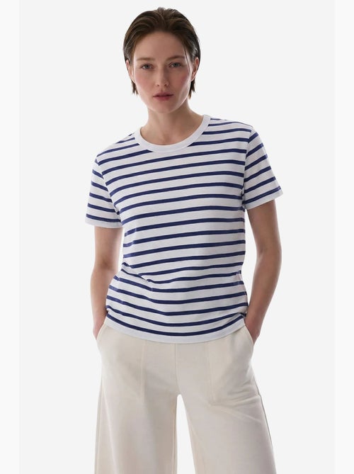 Stripe premium gestreept t-shirt met korte mouwen penti - Kiabi