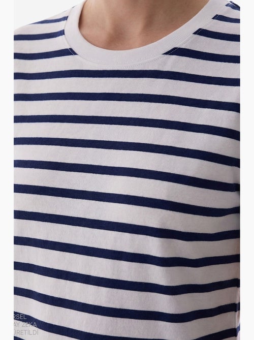 Stripe premium gestreept t-shirt met korte mouwen penti - Kiabi