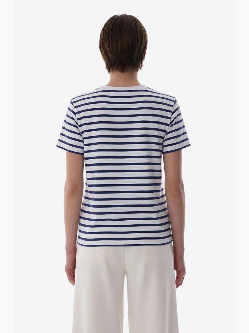 Stripe premium t-shirt rayé à manches courtes penti Multicolore - Kiabi