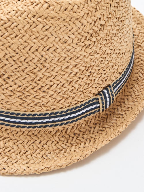 Strohoed in Borsalino-model - Kiabi