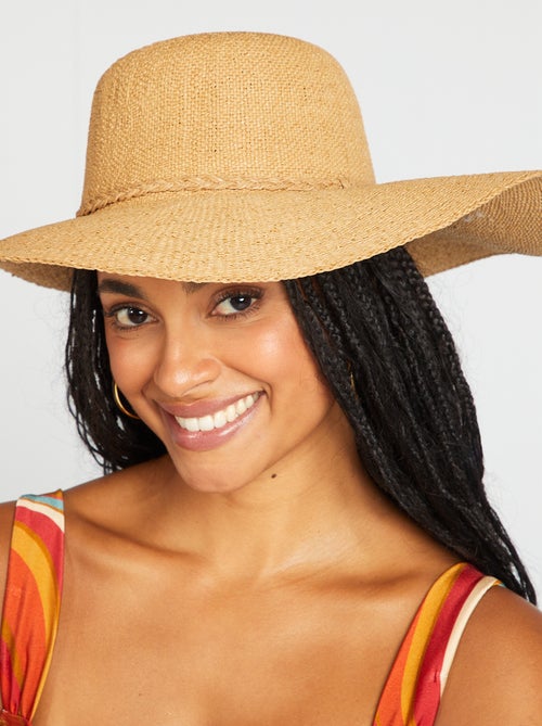 Strohoed met brede rand - Kiabi