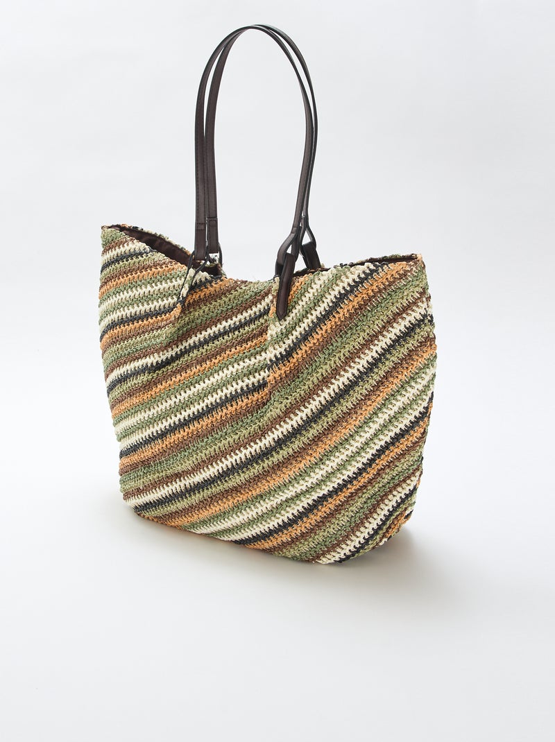 Strooien shopper Groen - Kiabi