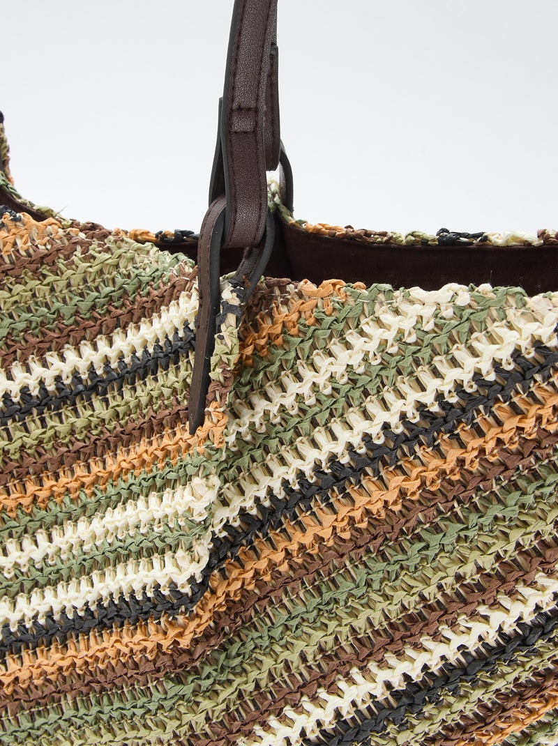 Strooien shopper Groen - Kiabi