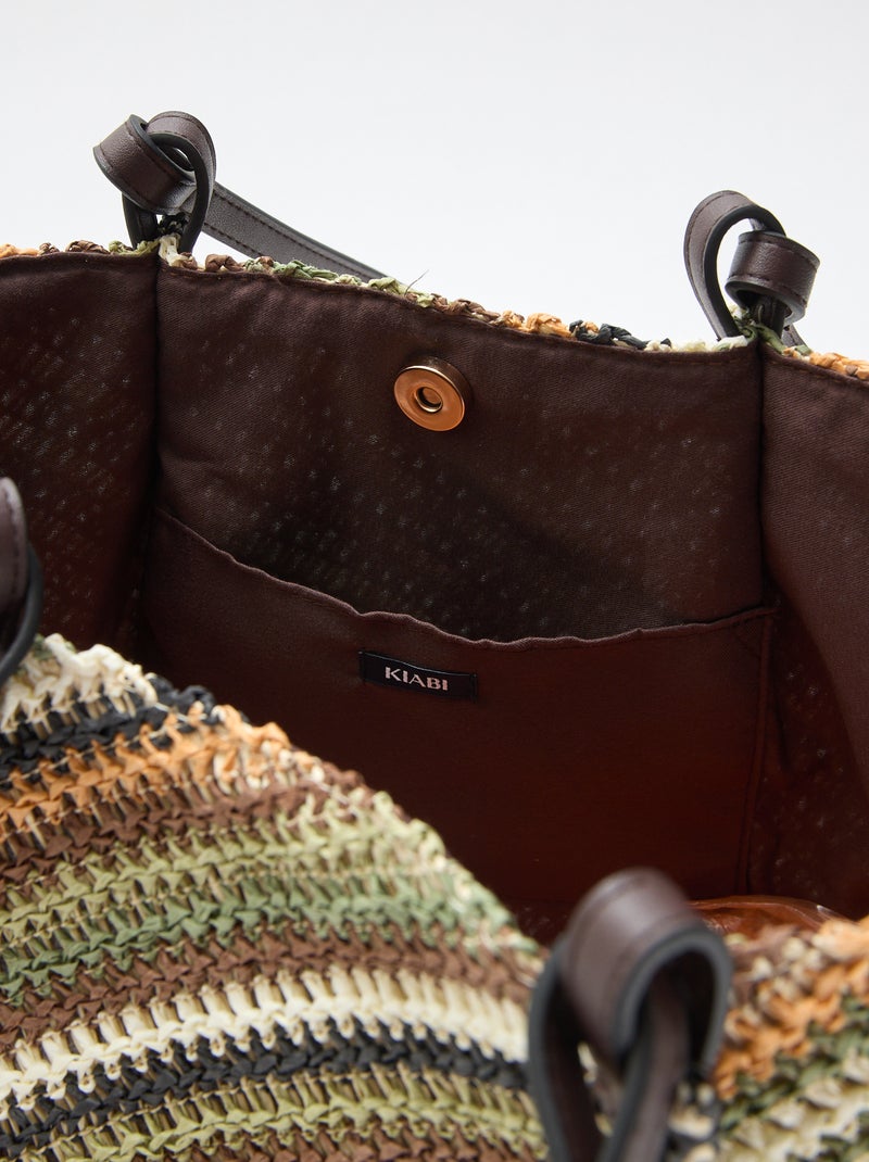 Strooien shopper Groen - Kiabi