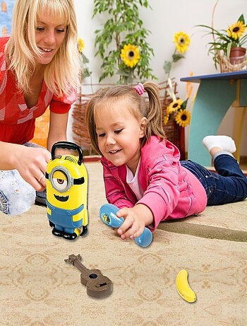 Stuart-koffer verschrikkelijke ikke met muziekaccessoires