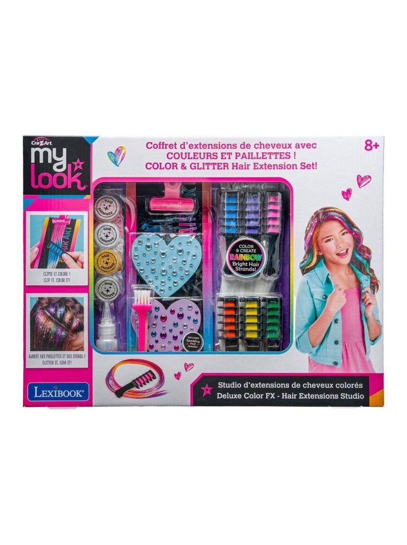 Studio d’extensions de cheveux colorées - édition deluxe Multicolore - Kiabi