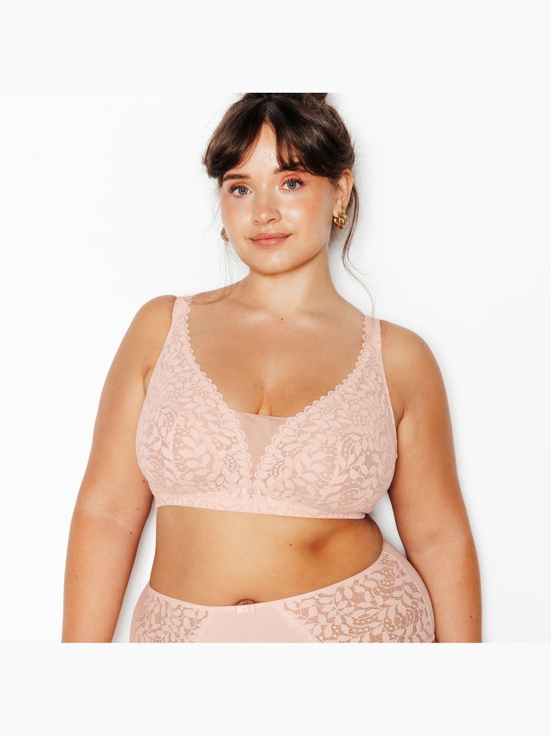 Sublime beha zonder beugel poeder Beige - Kiabi