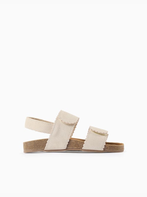 Suède sandalen met klittenbandsluitingen - Kiabi Suède sandalen met klittenbandsluitingen - Kiabi