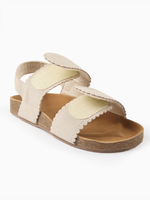Suède sandalen met klittenbandsluitingen - Kiabi Suède sandalen met klittenbandsluitingen - Kiabi