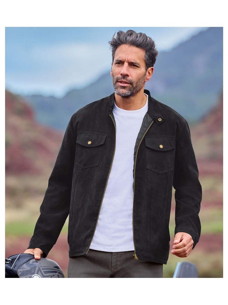 Suédine jack Arizona  - ATLAS FOR MEN Zwart - Kiabi