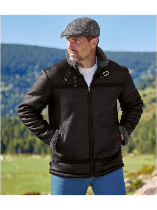 Suèdine jack met sherpavoering  - ATLAS FOR MEN - Kiabi