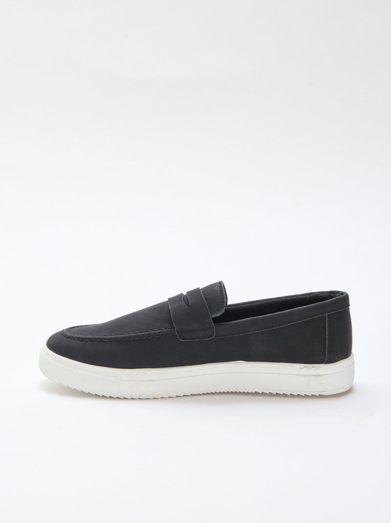 Suèdine mocassins Zwart - Kiabi