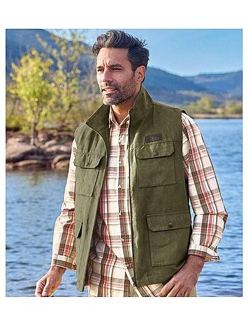 Suèdine reporter bodywarmer Aventurier - ATLAS FOR MEN