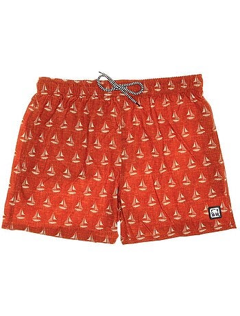 Sun project heren zwemshort oranje print 3056