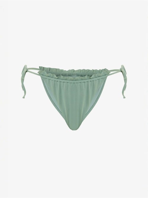 Super frill bikinibroekje met lage taille en strik penti - Kiabi Super frill bikinibroekje met lage taille en strik penti - Kiabi