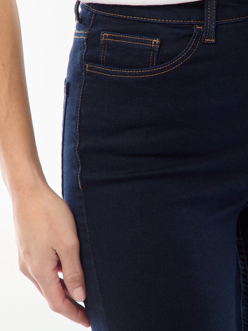 Super skinny jeans met zeer hoge taille - L28 Blauw - Kiabi