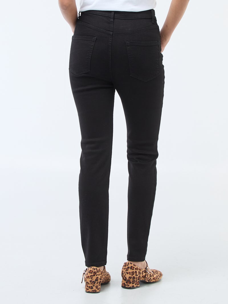 Super skinny jeans met zeer hoge taille - L28 Zwart - Kiabi