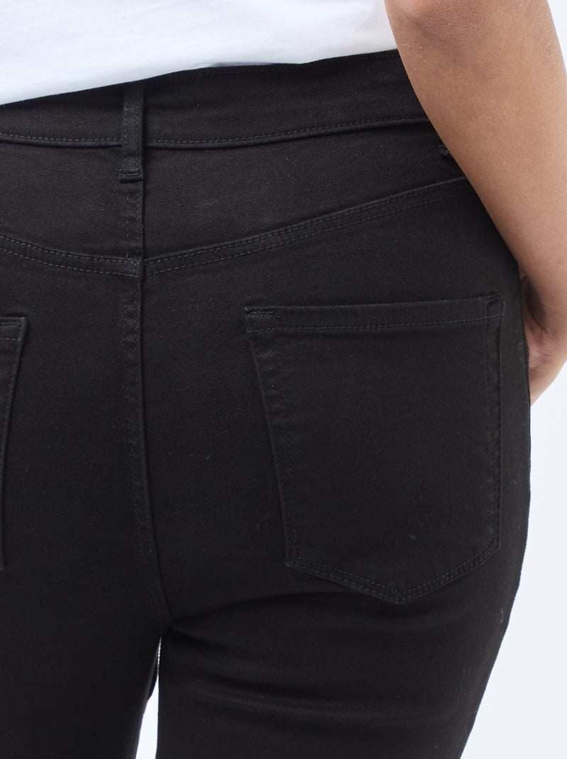 Super skinny jeans met zeer hoge taille - L28 Zwart - Kiabi