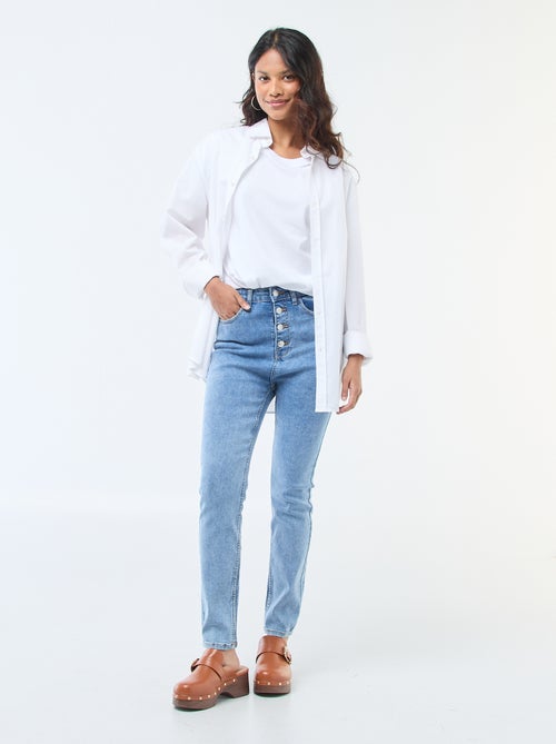 Super skinny jeans met zeer hoge taille - L32 - Kiabi